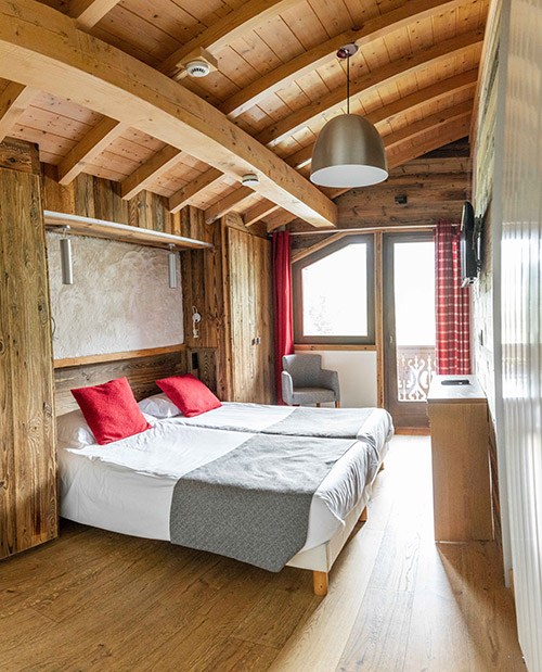 chambre 2 lits chalet adelphine 1