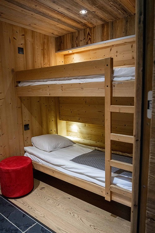 chambre lit superposés chalet adelphine 1