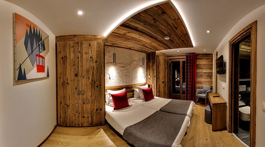 Chambre 2 lits chalets 1