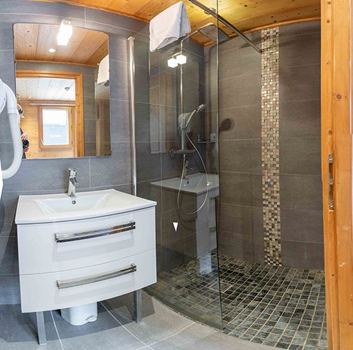 Salle de bain douche chalet Adelphine 2
