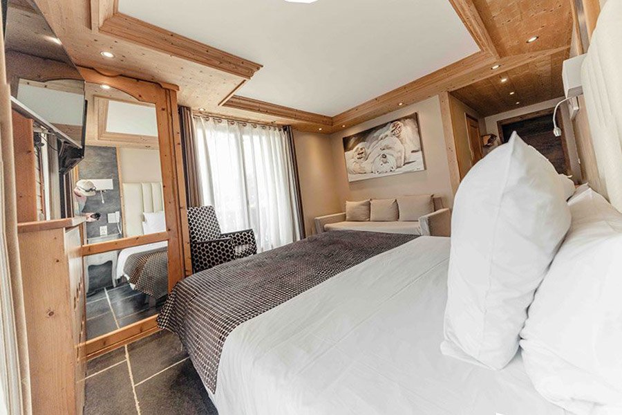 chambre privilege 3 personnes lit double