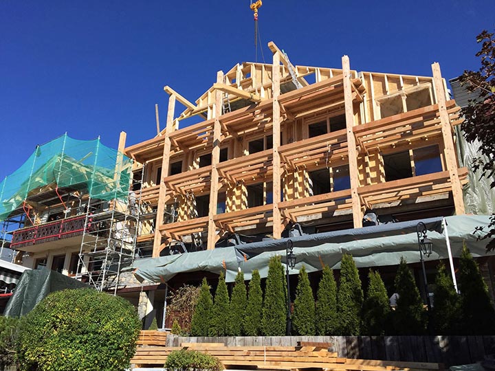 photo en noire et blanc du village